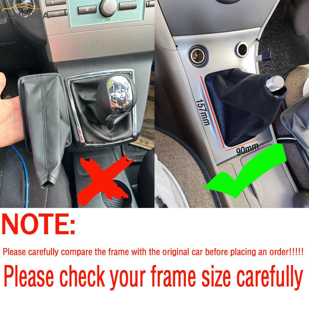 Accesorios de Palanca de Cambios de Cuero Resistentes al Polvo, Aplicables en el Extranjero, para Toyota Corolla, Funda de Cuero PU, Repuestos image 2