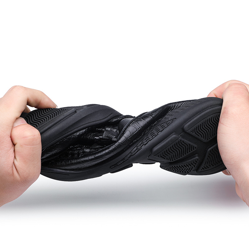 Nuevos mocasines de hombre de piel de vaca de capa superior de cuero genuino en relieve zapatos casuales zapatos de cuero sin cordones de moda mocasines sin cordones para hombres