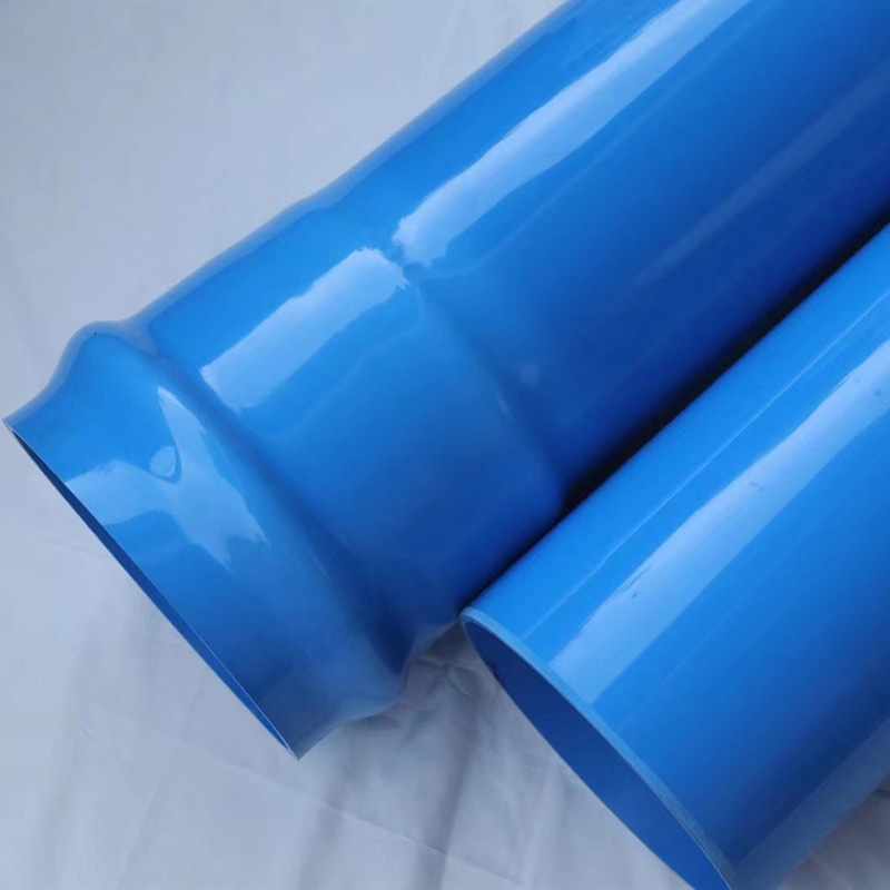 蓝色PVC-O双轴取向聚氯乙烯管 R承插扩口给水管 给水矿用压力管PV