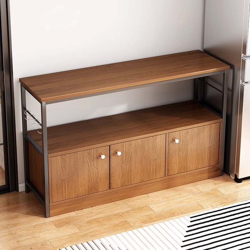 Estante de cocina armario multicapa de piso armario de almacenamiento armario multifuncional armario de almacenamiento armario de mesa especial para preparar comidas domésticas