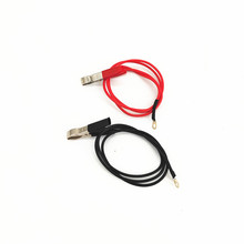 小型電鍍機導電線導電夾電鍍機配件耗材紅黑線鱷魚夾連接線導電夾