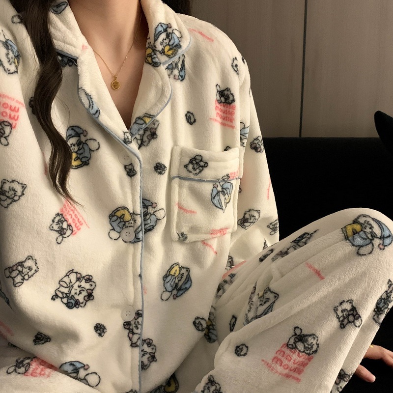 [autumn and winter style-flannel] milk blue cat (thick and velvet)
