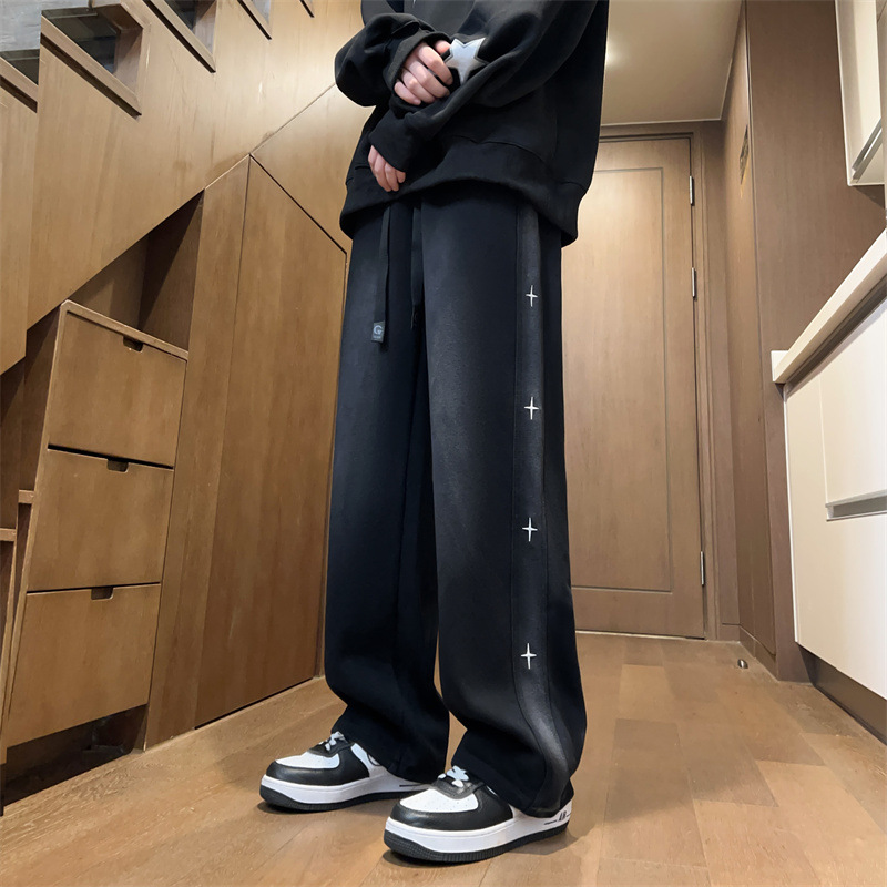QX2388 Black (spring and autumn sweatpants)