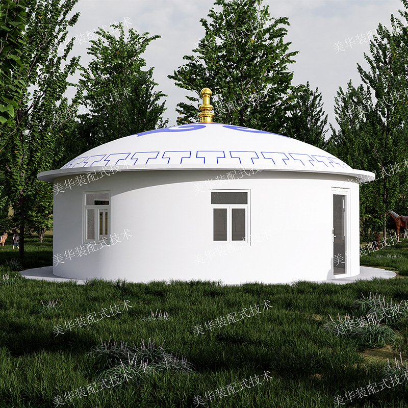 Gran tienda de mochila de granja comida al aire libre alojamiento de pastizales barbacoa hotel escénico grueso a prueba de viento y calor