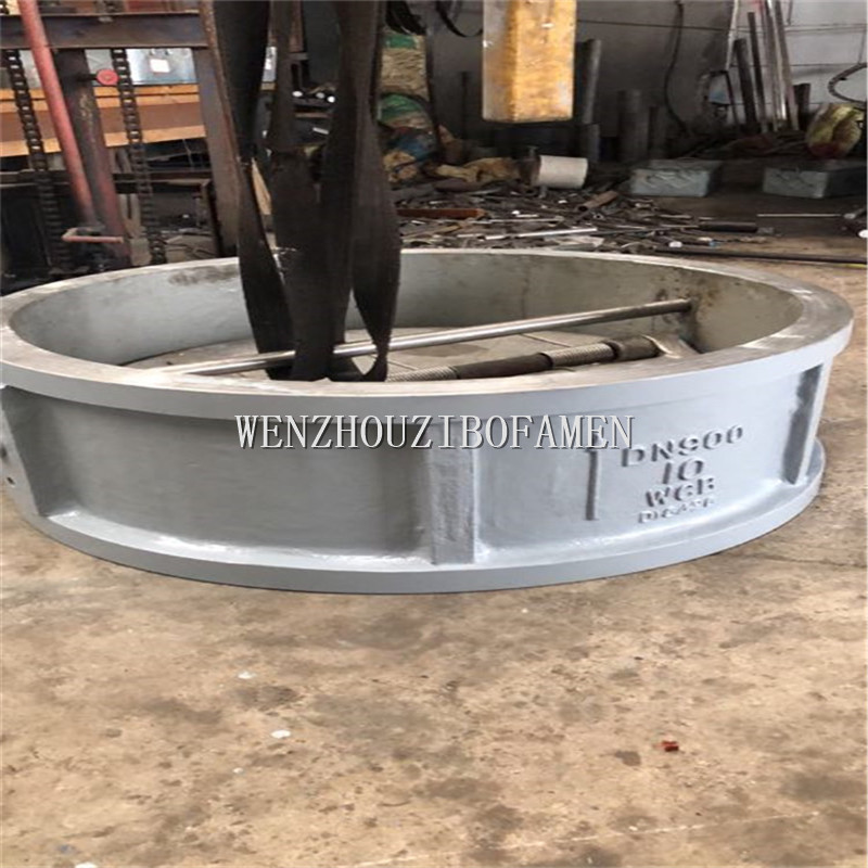 H76H-40C  H77W-40P 不锈钢 铸钢蝶形止回阀 双瓣对夹式止回阀