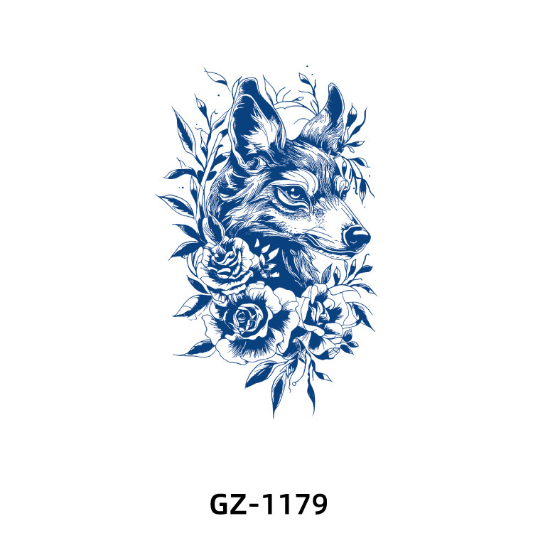 2025新型半永久草本刺青防水虎動物男女シミュレーション花腕ジュース刺青シール|undefined