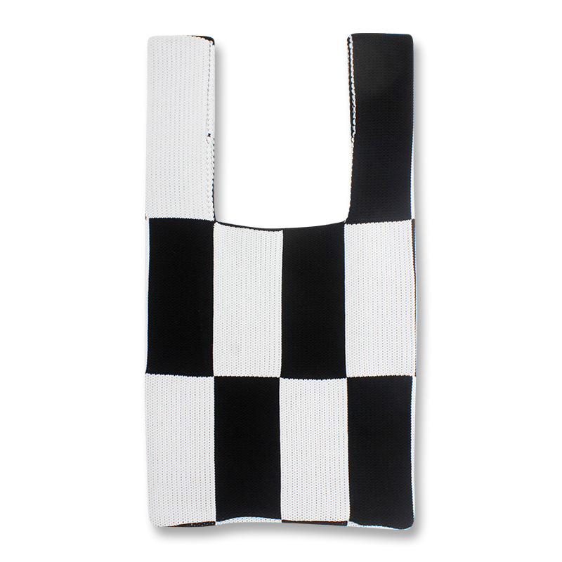 Camisa mennali 2022 nueva tela escocesa transfronteriza de moda estilo coreano de color de contraste bolsa de punto bolsa de la axila bolso de hombro