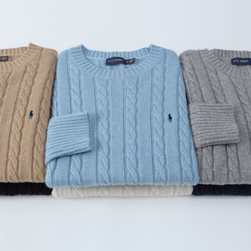 Cross-border Wholesale Twisted New RL Pony Mark Men's Sweater Round Neck Paul Sweater Men's Sweater Casual Cross-border Wholesale Twisted New RL Pony Mark Men's Sweater Round Neck Paul Sweater Men's Sweater Casual