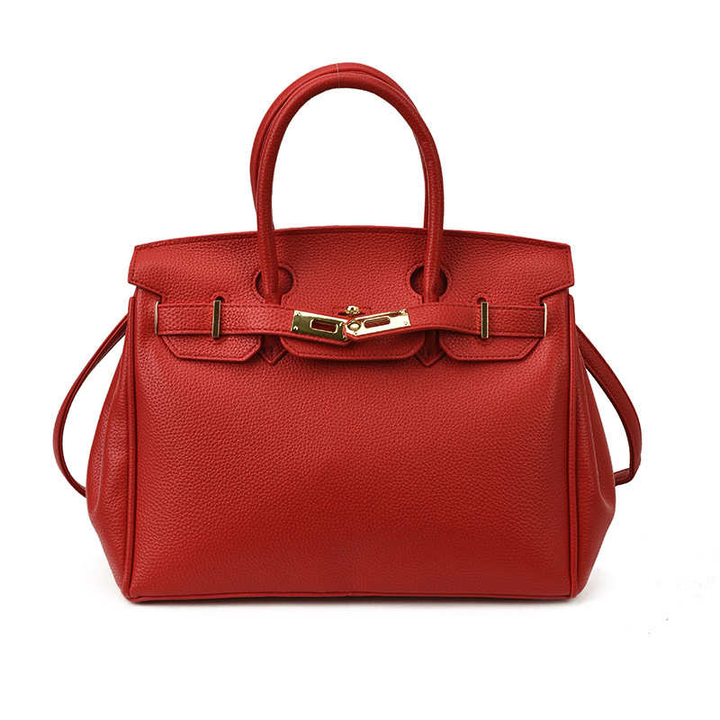 Bolsos de platino retro retro de alta calidad para mujeres 2026 comercio exterior nueva moda litchi pattern commuter mochila versátil