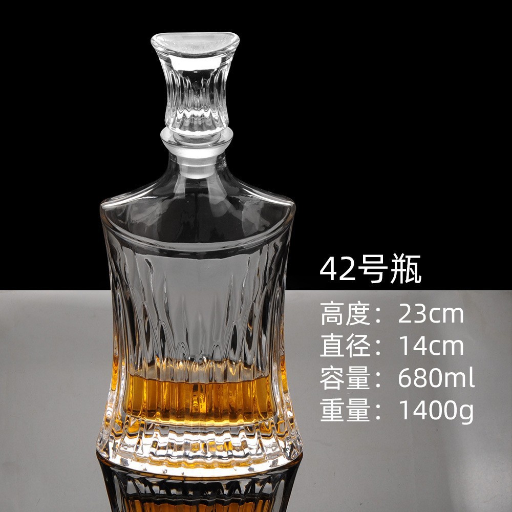 Botellas de vino de cristal transfronterizas directas de fábrica botellas de whisky europeas botellas de licores extranjeros botellas de vino blanco XO