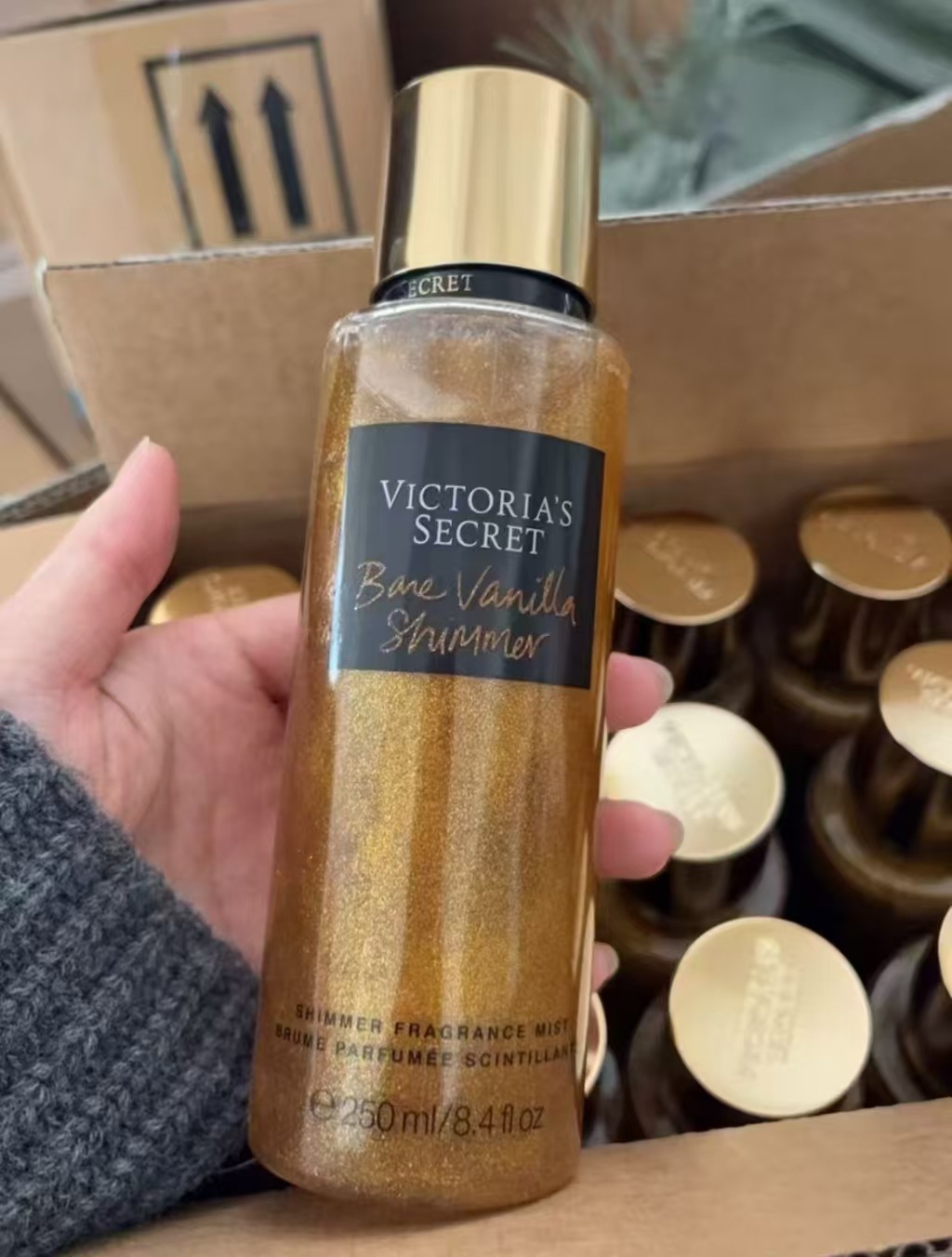 Mayorista comercio exterior transfronterizo Victoria 's Secret polvo brillante fluye fragrancia corporal spray perfume duradero
