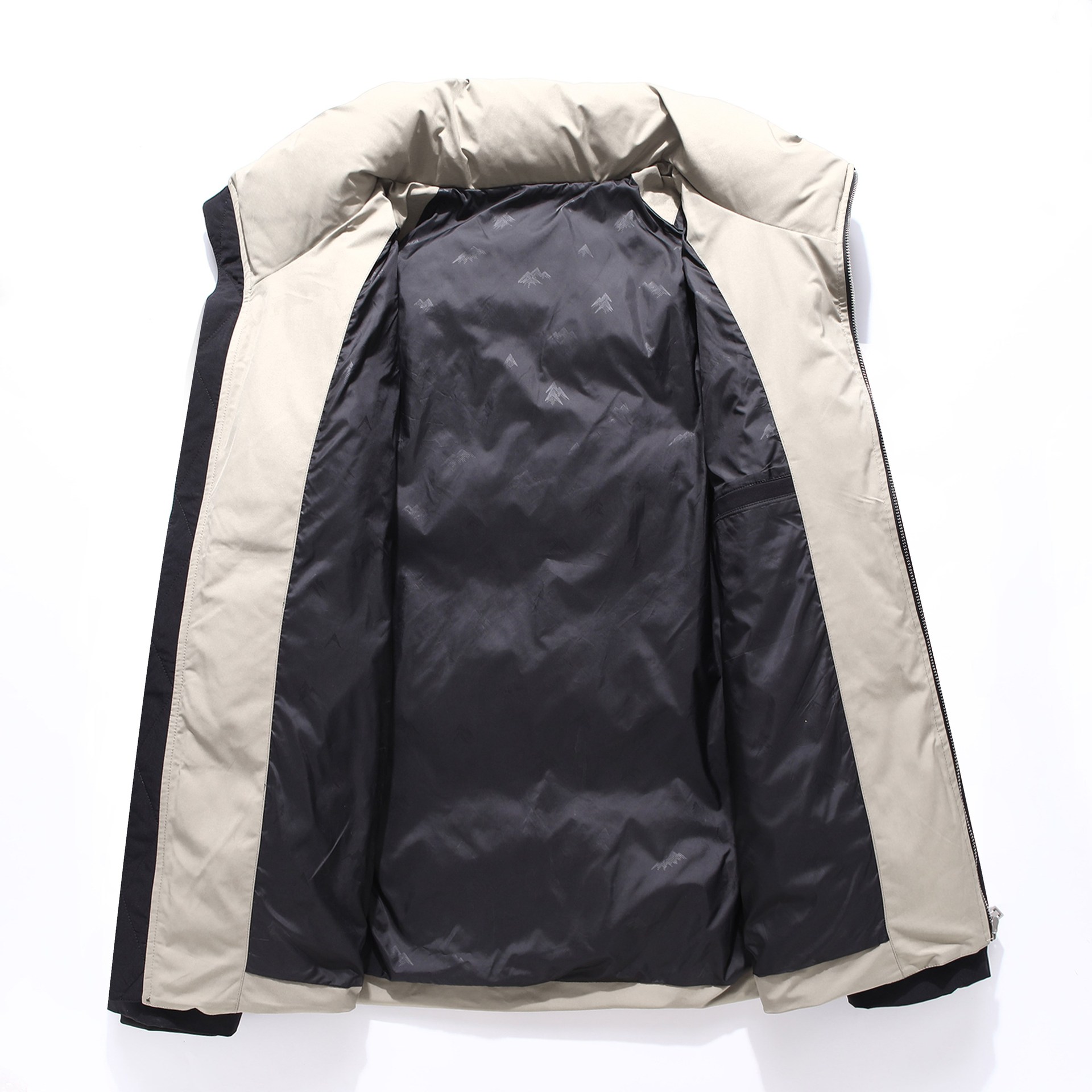 Winter Men's Down Jacket with Thickened Warmth, Youth Casual Wear, Standing Collar, Short Men's Jacket Trend_voghion.com