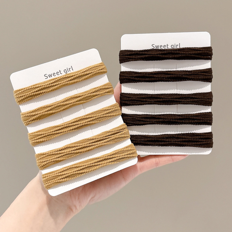 Simple elástico cabello cuerda de cabeza sin costura duradera alta sensación temperamento libre pequeñas hadas debe ser un estilo fresco