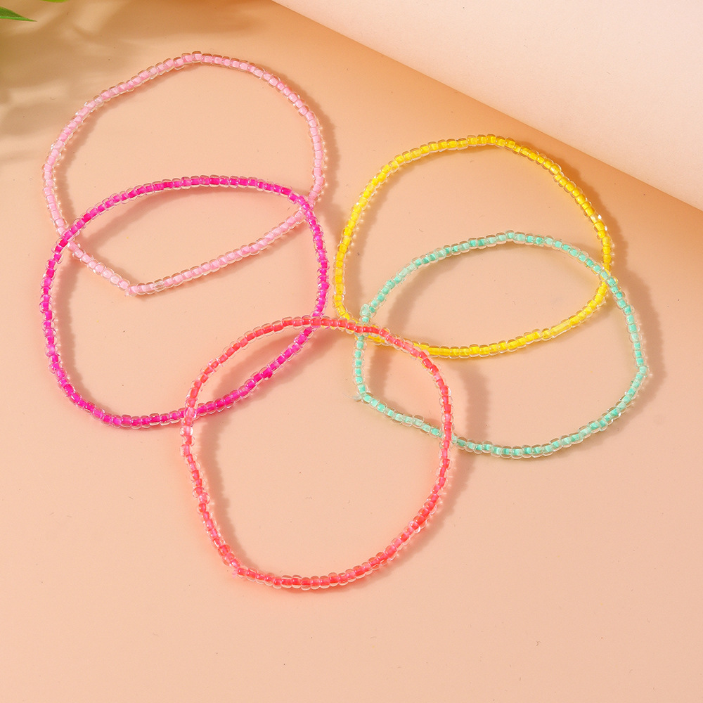 4g Weight Anklet Classification 1 Piece Quantity Holiday, Daily Occasion Plastic, Resin Material Round Pattern Spring&Summer Season Women's Gender Vacation, Classic Style Style Wholesale Jewelry Vacation Classic Style Round Plastic Resin Anklet 12