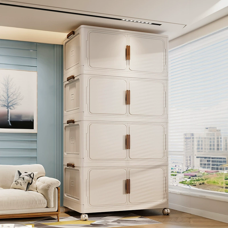 Многослойный шкаф для хранения, прочный усиленный складной шкаф для хранения еды на колесиках, шкаф для хранения еды в спальне, утолщенное одеяло, шкаф для хранения одежды