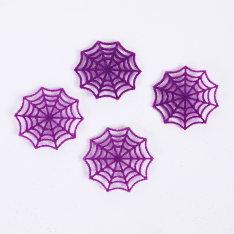 Nuevos accesorios de Halloween tela de araña de pelo largo terror DIY simulación con tela de pelo pequeña tela de araña
