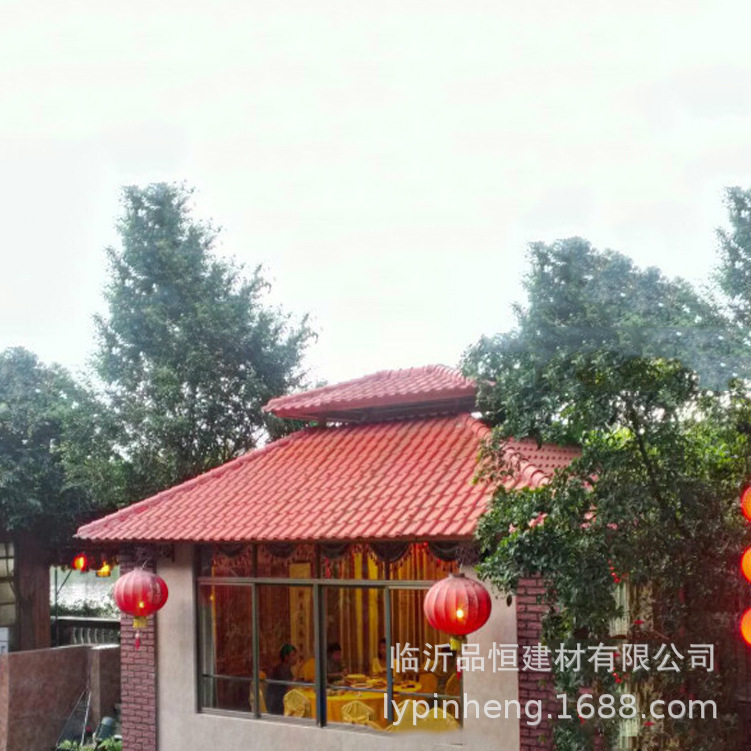 乐陵PVC合成树脂瓦滴水檐别墅瓦荣成asa树脂瓦厂家建材屋面塑钢瓦