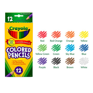Crayola�L����12ɫ��ɫ�U�P�L���L���Tɫ�����_���U68-4012