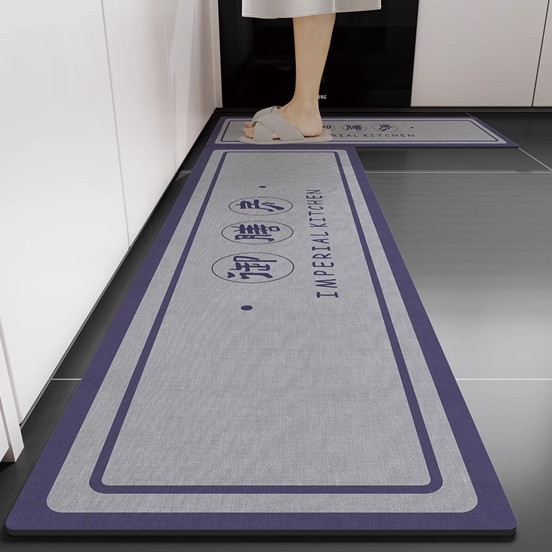 Diatom barro piso de cocina alfombra antideslizante a prueba de aceite absorbente de la puerta mancha-resistente piso estera impermeable alfombra borrable lavable hogar