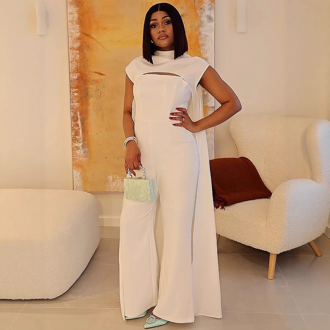 Women's Clothing Women's Sleeveless Long Jumpsuit Style Fashionable Temperament Suit Wide Leg Pants For Formal & Casual For Women_ecoleips.com