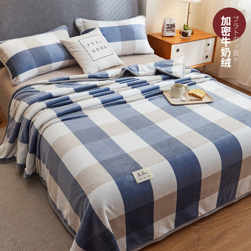 Una clase de invierno más seda de seda de seda de leche gruesa sábanas de seda de coral franela edredón de seda de una sola cama de dormitorio una sola manta de peluche