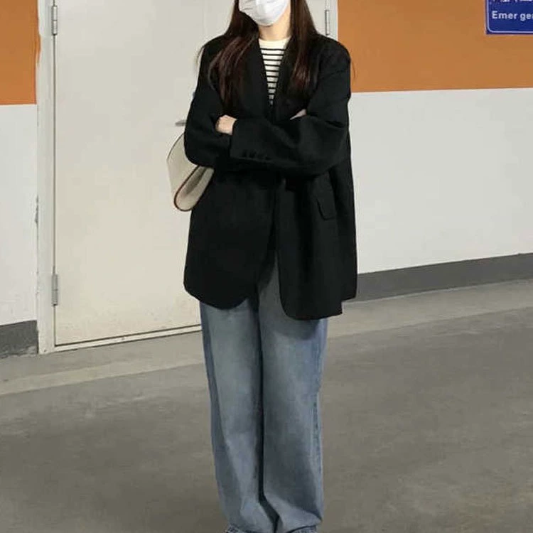 2025 новая осенняя одежда, женские костюмы больших размеров для полных женщин, 100kg свободных и стройнящих женских костюмов [0803]