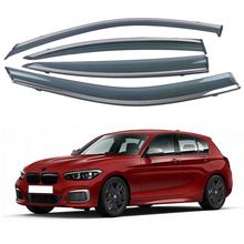 适用宝马新1系三厢 17-20款用车窗带亮条晴雨挡侧窗导流板雨眉