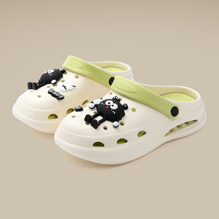 Croc Shoes Women's Summer Outer Wear 2025 New Anti-Slip Wear-Resistant Casual Two-Wear Slippers Travel Seaside Beach Sandals