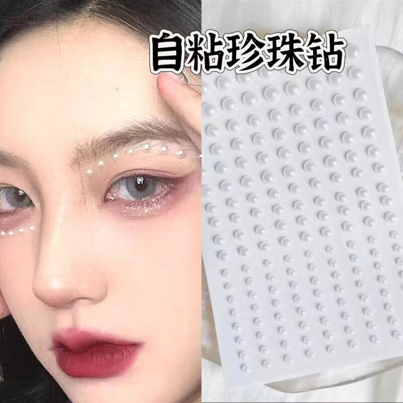 Hani Colorful Makeup Sticker Diamond Elf Sticker Drop Photo Jewelry Decoration Fairy Stage Sticker Shiny Sticker Diamond