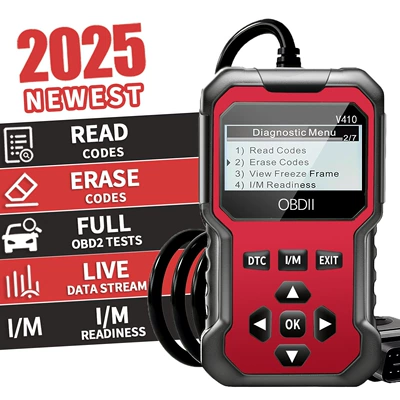 2025 OBD2 Scanner Car Other power supply, ignition system - red