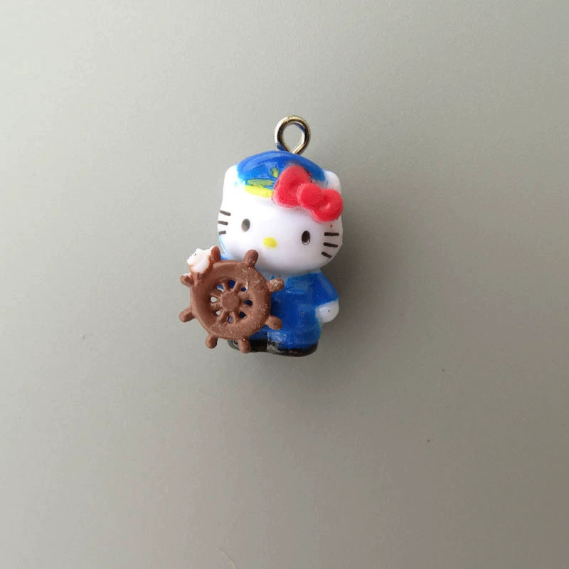 Hello Kitty, маленькая мини-фигура, подвеска, handmade