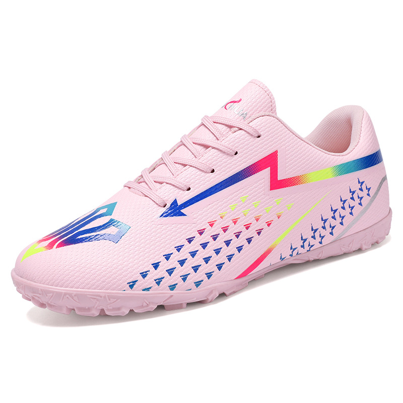 Nuevos zapatos de fútbol de clavos transfronterizos zapatos de entrenamiento deportivo de adultos hombres y mujeres zapatos de entrenamiento de clavos adolescentes al por mayor