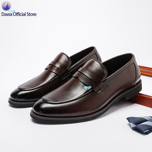Slip-On Leather Shoes for Men: Casual and Business Penny Loafers