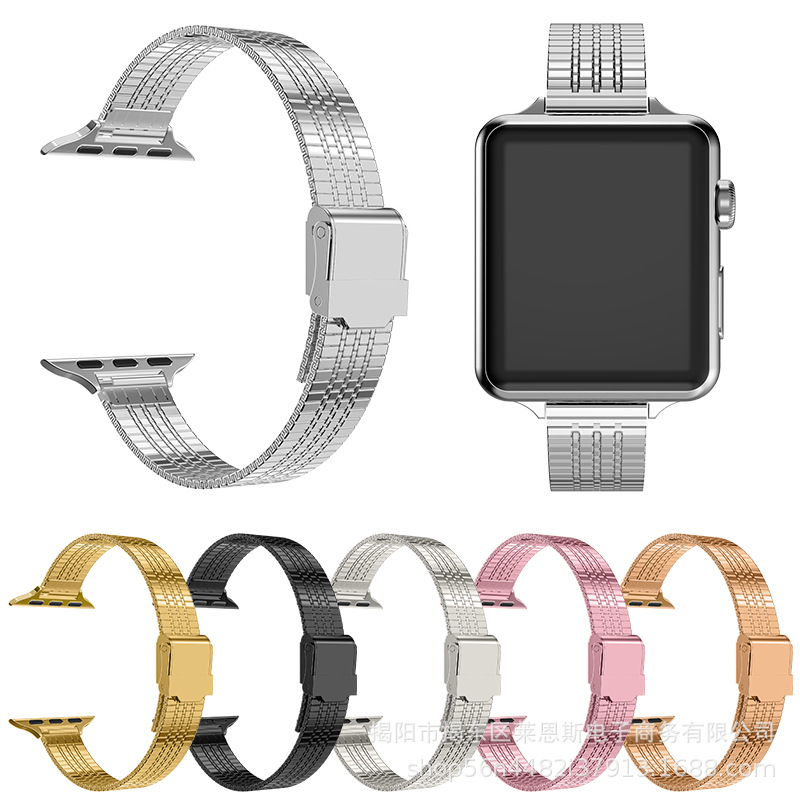 For Apple Watch Strap iwatch9Ultra Metal Strap An Xanu Chain Huawei Watch Strap Cross Border