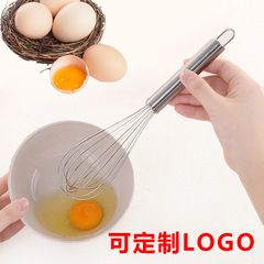 Manual Eggbeater Stainless Steel Multi-purpose Cream and Egg Whisk Handheld Mixer Kitchen Baking Small Tool