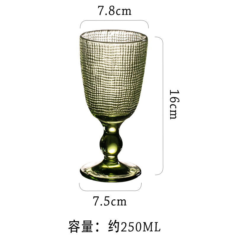 Vaso de vino verde