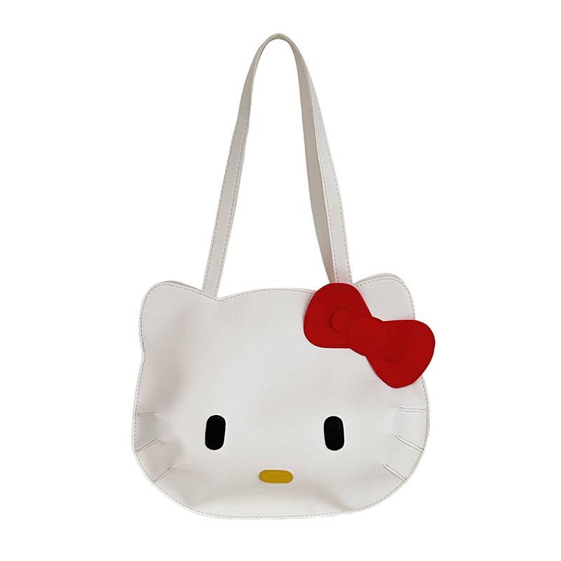 Cartoon japonés lindo bolso de perro portátil hombro único doble uso estudiante dulce de gran capacidad de clase bolso de peluche mujer