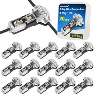 20PCS���b T1�ξ����ٽӾ�����22-18AWG�℃��ȥƤ���������B����