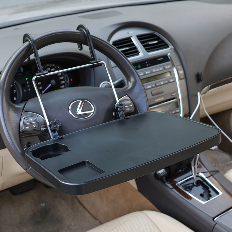 舜威車載コンピュータラック車用コンピュータデスク車の後ろにある折りたたみテーブルシェルフのハンドルボード