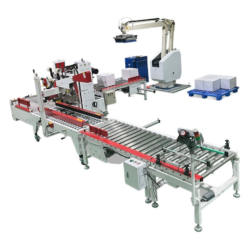 Автоматический робот-паллетизатор Складная крышка I-образная машина для запайки коробок машина для запайки углов коробок Shaukat в наличии прямые поставки
