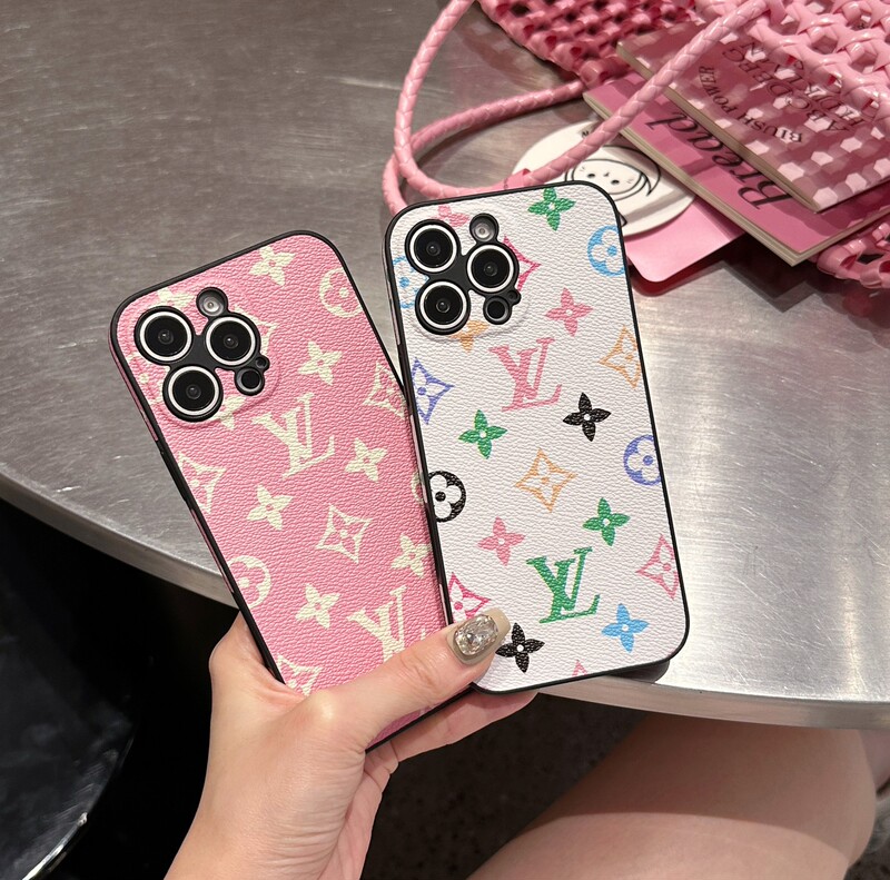 Lv Pink and White Letter Style 2-Color Light Luxury Simple and Stylish Phone Case Suitable for Iphone16 Personalized Iphone15 Phone Case 14Promax Lv Pink and White Letter Style 2-Color Light Luxury Simple and Stylish Phone Case Suitable for Iphone16 Personalized Iphone15 Phone Case 14Promax