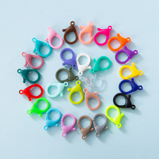 diy Jewelry Accessories Colorfulful Plastic Lobster Clasp K-style Mask Chain Buckle Key Chain 15 Colors Optional Spot Wholesale