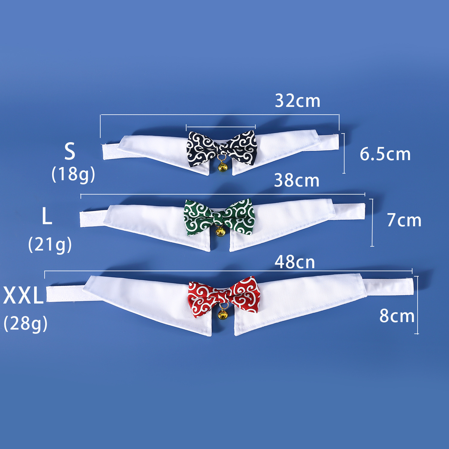 Mascotas perros perros gatos japoneses Tang grasa arco collar collar collar collar accesorios