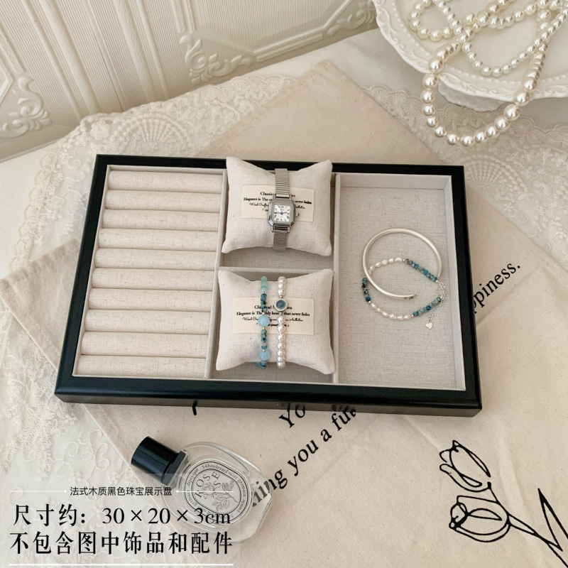 라벨이 있는 프렌치 린넨 종합 F 플레이트(베개주머니 2개 포함)