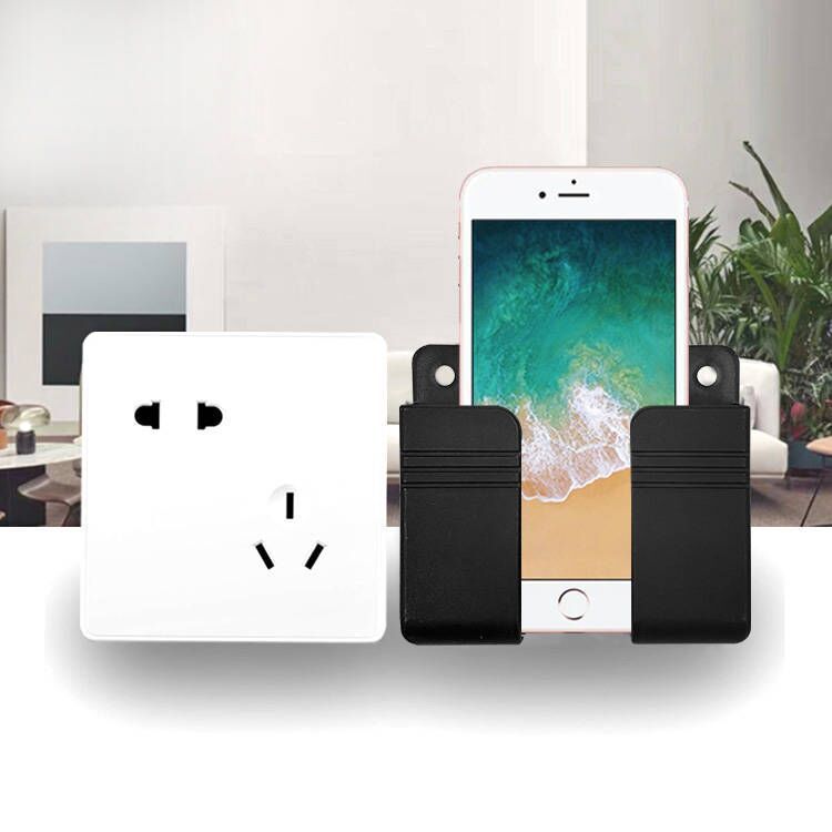壁掛け携帯電話充電ボックスホルダー粘着リモコンベースパンチフリー壁収納ラックベース卸売|undefined