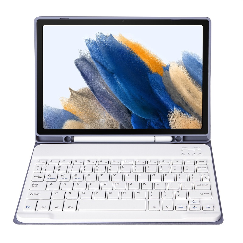 Suitable for Samsung tablet PC A8X200/205 wireless Bluetooth keyboard leather case wonderful mouse pen slot A8 protective case