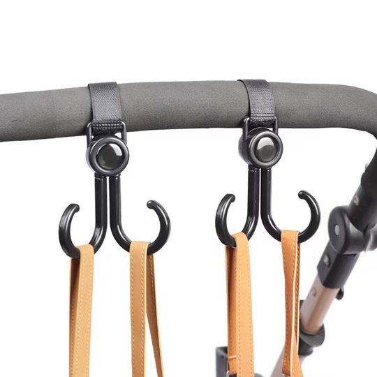 Car stroller hook baby stroller hanging bag anti-fall storage baby stroller hook fixed buckle accessories