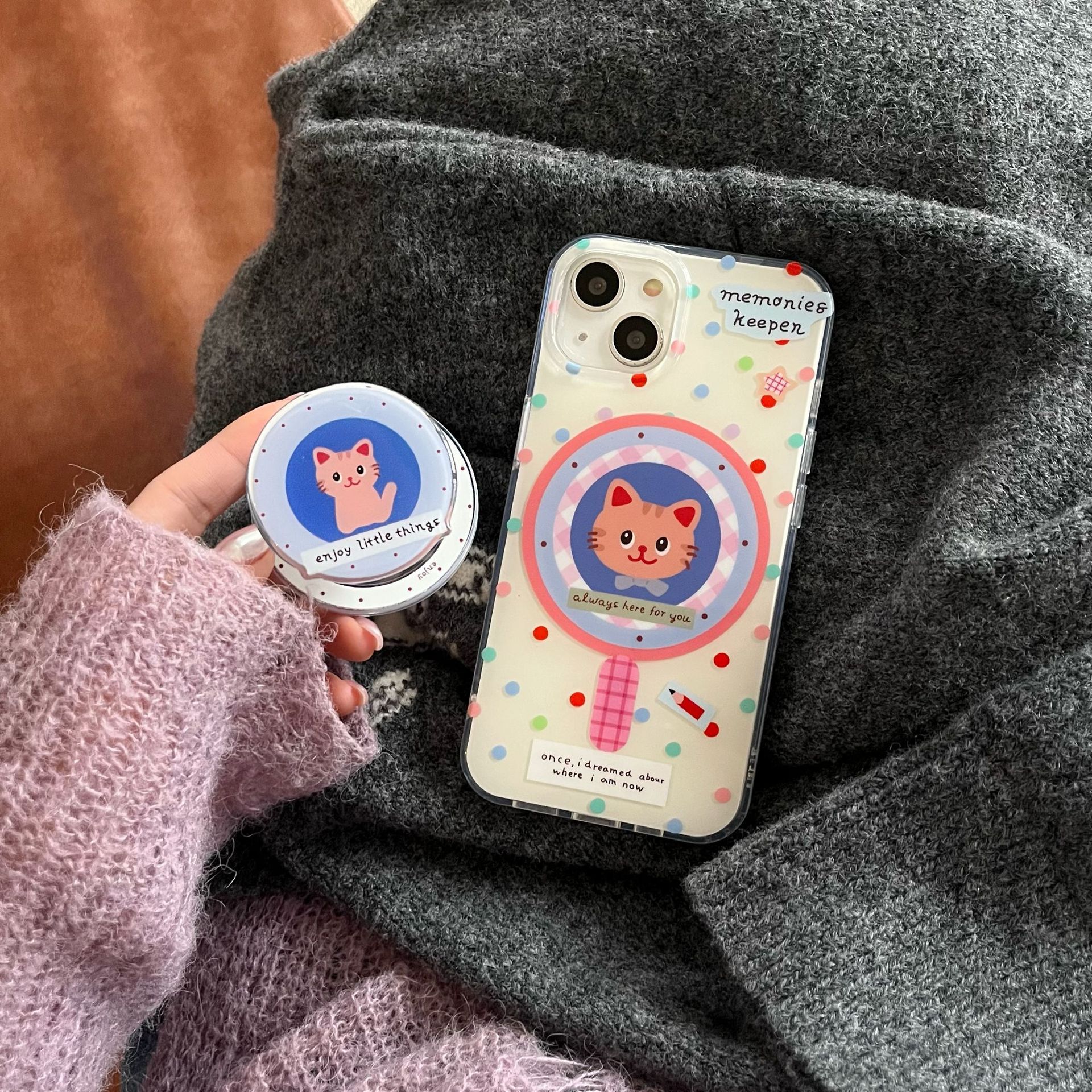 Ins color lunares atracción magnética gato para iPhone14/15ProMax funda para teléfono 12 Apple 13 hembra 14 duro