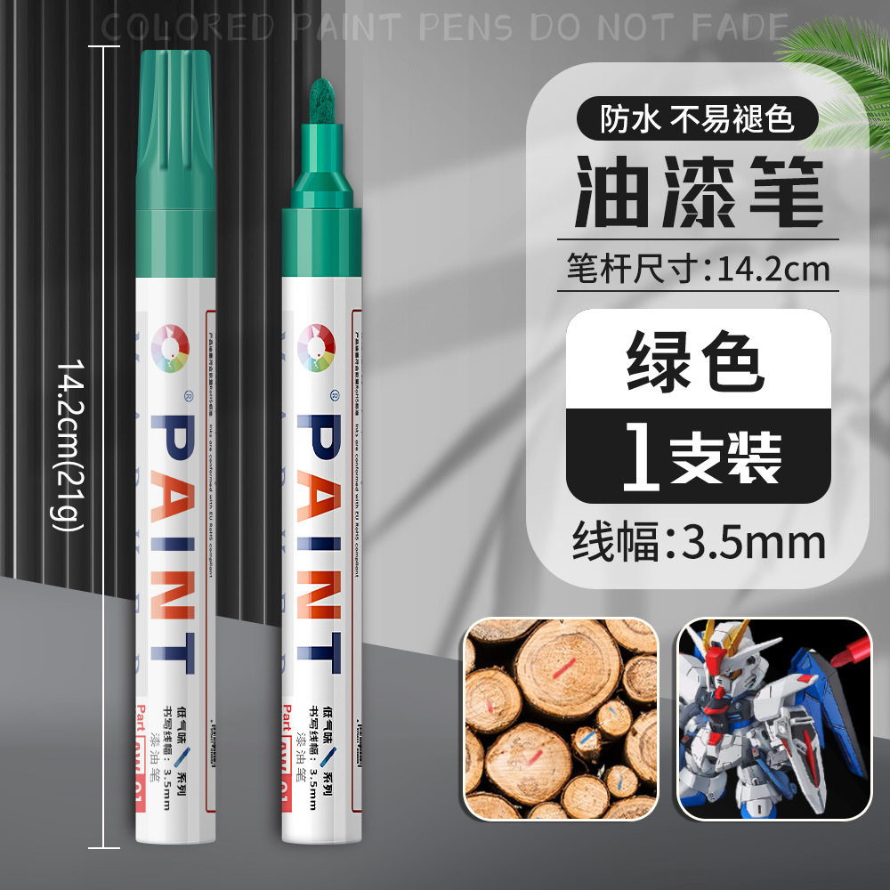 Lápiz de letras de neumáticos de automóviles blanco brillante no decolor graffiti dibujo de neumáticos decoración de belleza renovación lápiz de pintura