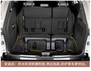Suitable for Toyota Saina trunk cushion third row seat back cushion tailbox cushion Senna modified interior protection cushion